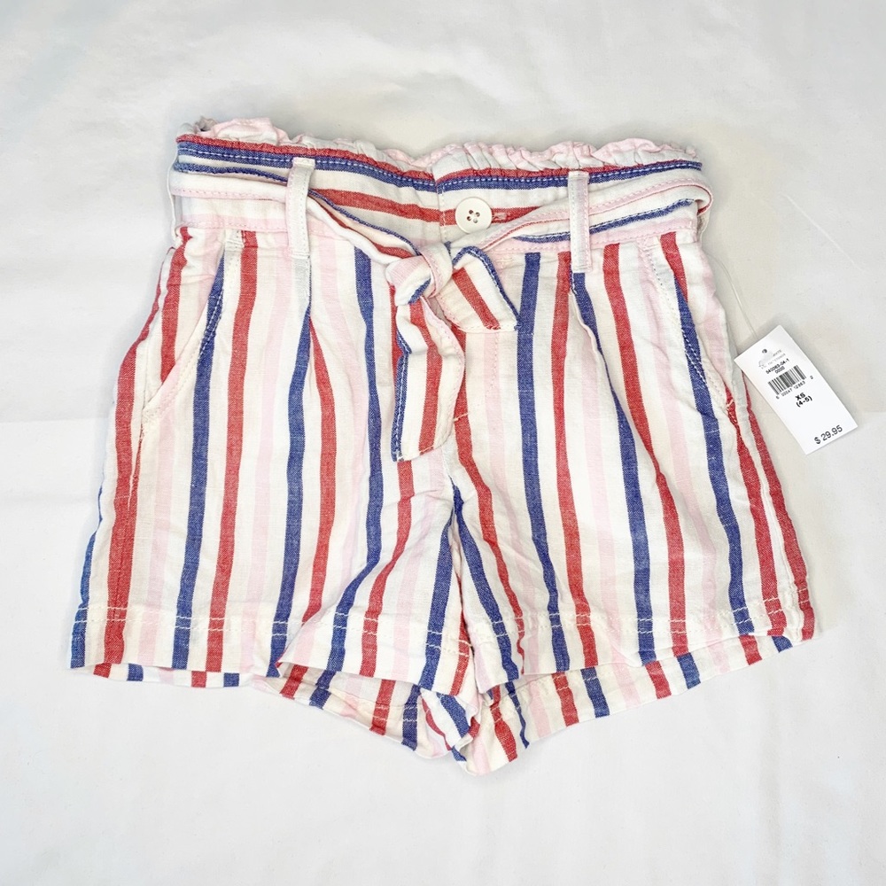 Gap Striped Linen Shorts Size XS (4/5) NWT